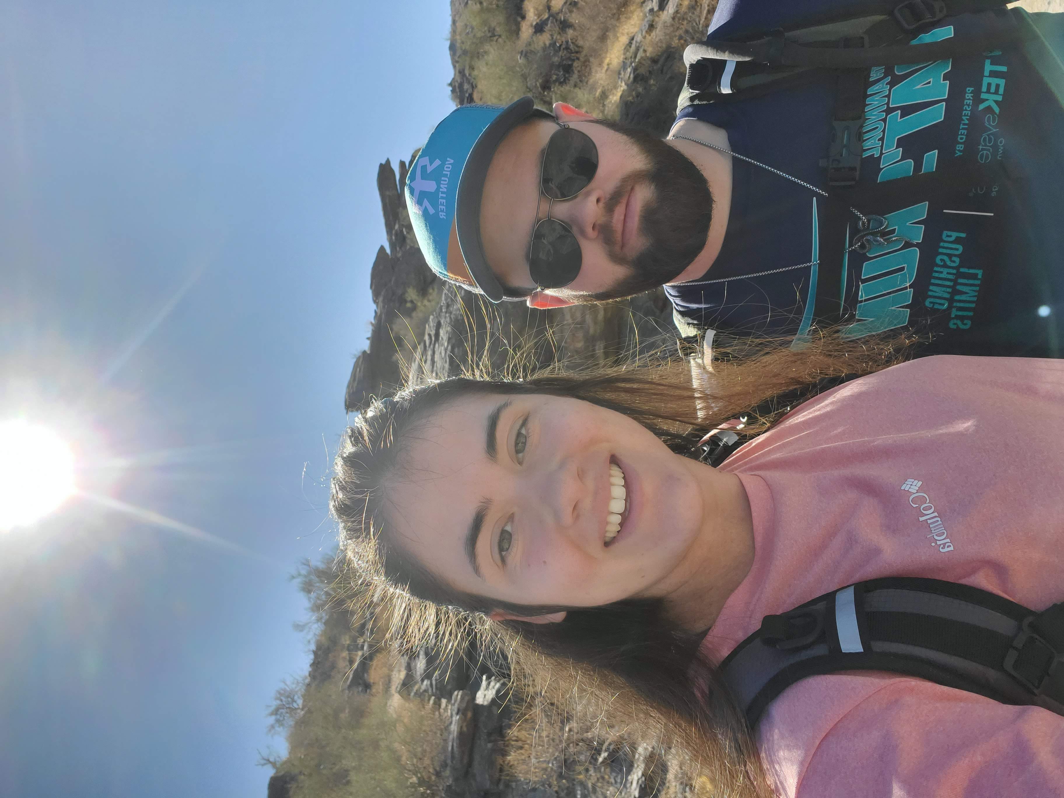 Couple hiking